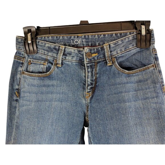 Ann Taylor Loft Jeans Women's Size 4 Original Boot Cut Stretch 30/33 - Picture 2 of 7